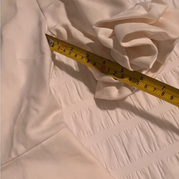 Ted Baker Ivory Long Sleeve Dress with Ruffle Detail - Picture 11 of 12